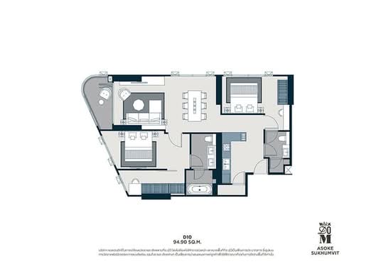 Whizdom Asoke-Sukhumvit - Floor Plan
