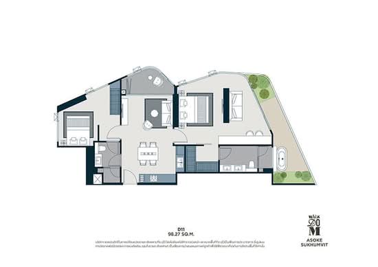 Whizdom Asoke-Sukhumvit - Floor Plan