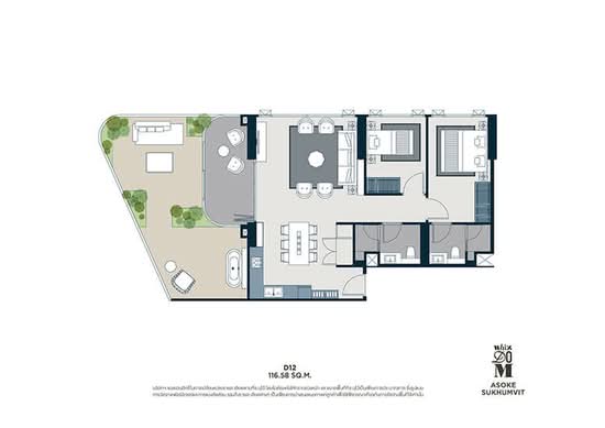 Whizdom Asoke-Sukhumvit - Floor Plan