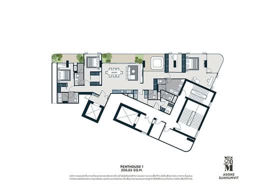Whizdom Asoke-Sukhumvit - Floor Plan