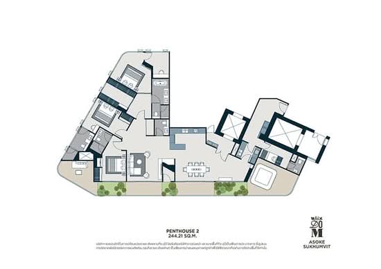 Whizdom Asoke-Sukhumvit - Floor Plan