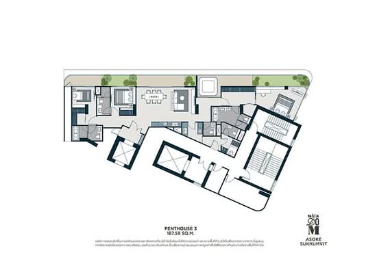 Whizdom Asoke-Sukhumvit - Floor Plan