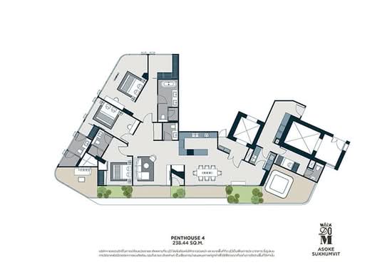 Whizdom Asoke-Sukhumvit - Floor Plan