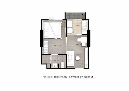Niche Mono Ramkhamhaeng - นิช โมโน รามคำแหง - Floor Plan