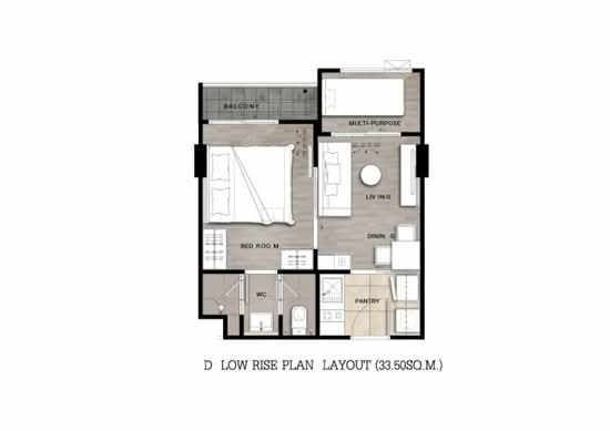 Niche Mono Ramkhamhaeng - นิช โมโน รามคำแหง - Floor Plan