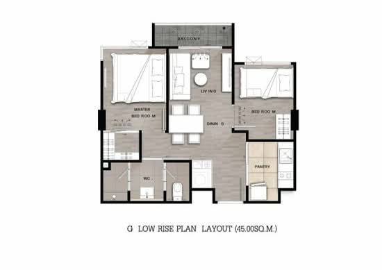 Niche Mono Ramkhamhaeng - นิช โมโน รามคำแหง - Floor Plan
