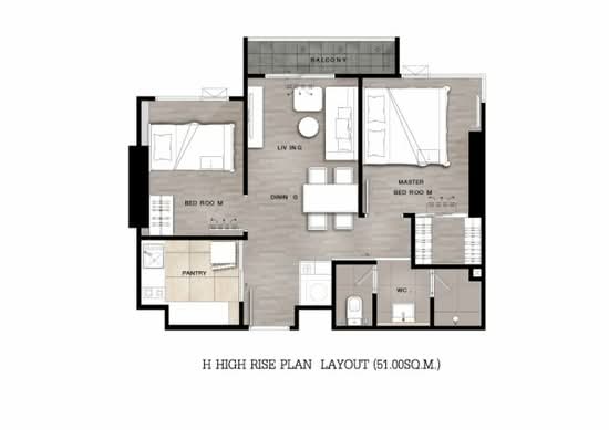 Niche Mono Ramkhamhaeng - นิช โมโน รามคำแหง - Floor Plan