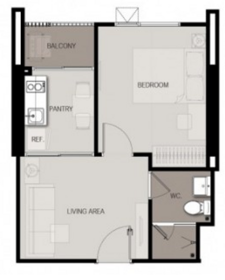 Life Sukhumvit 48 - Floor Plan