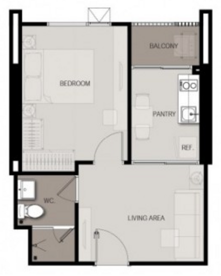 Life Sukhumvit 48 - Floor Plan