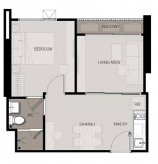 Life Sukhumvit 48 - Floor Plan
