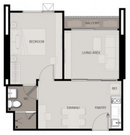 Life Sukhumvit 48 - Floor Plan