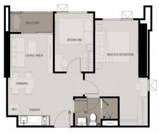 Life Sukhumvit 48 - Floor Plan
