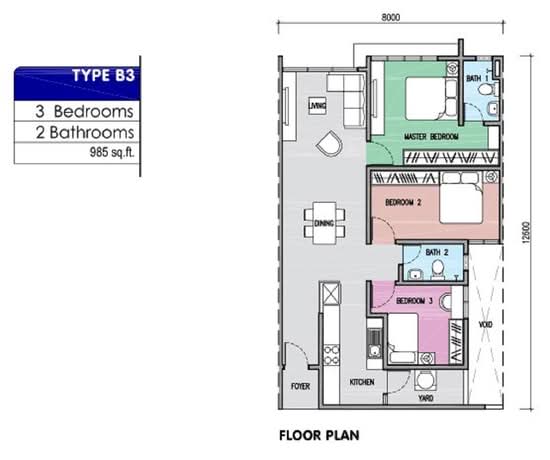 Residensi Falim (PR1MA Falim) - Floor Plan - iProperty.com.my
