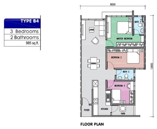 Residensi Falim (PR1MA Falim) - Floor Plan - iProperty.com.my