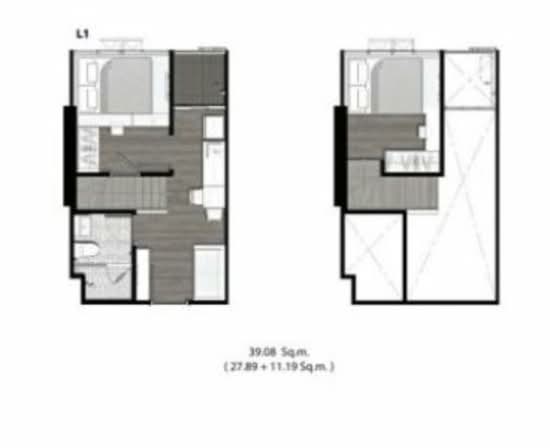 Altitude Unicorn Sathorn-Tha Phra - Floor Plan