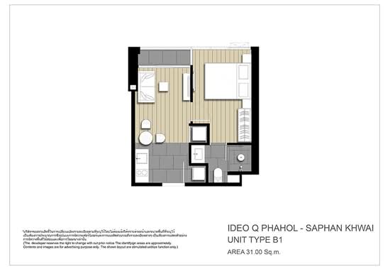 IDEO Q Phahol-Saphan Khwai - Floor Plan