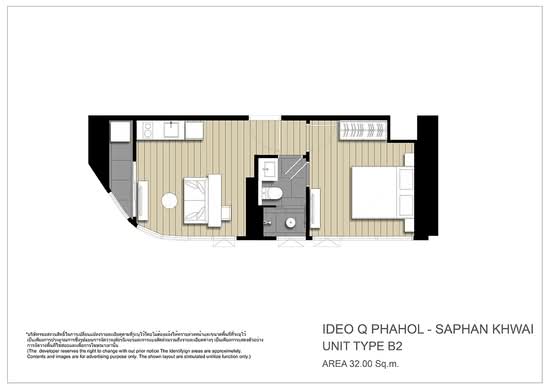 IDEO Q Phahol-Saphan Khwai - Floor Plan