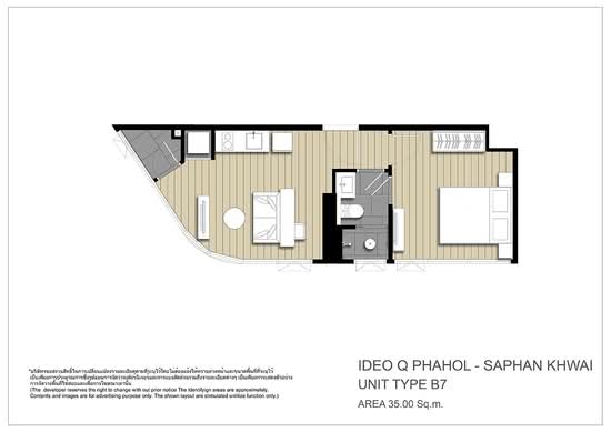 IDEO Q Phahol-Saphan Khwai - Floor Plan