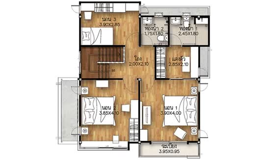 Supalai Ville Ekkachai-Kanchanapisek : ศุภาลัย วิลล์ เอกชัย-กาญจนาภิเษก - Floor Plan