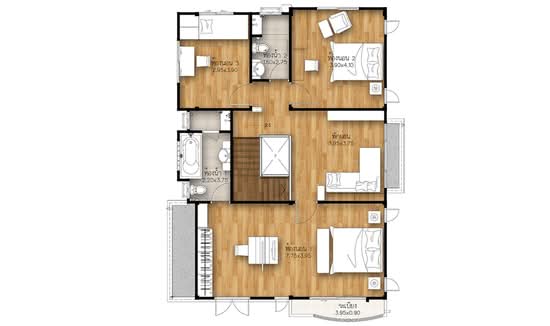 Supalai Ville Ekkachai-Kanchanapisek : ศุภาลัย วิลล์ เอกชัย-กาญจนาภิเษก - Floor Plan