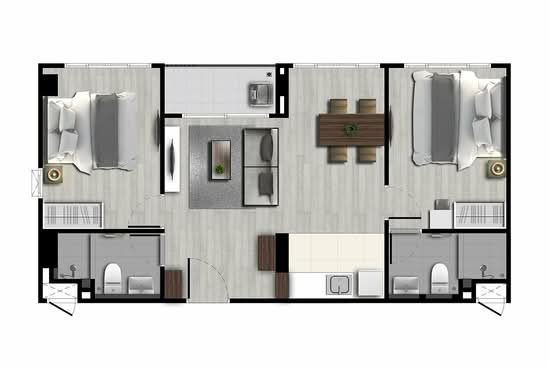 Dcondo Tann Charan : ดีคอนโด ธาร จรัญฯ - Floor Plan