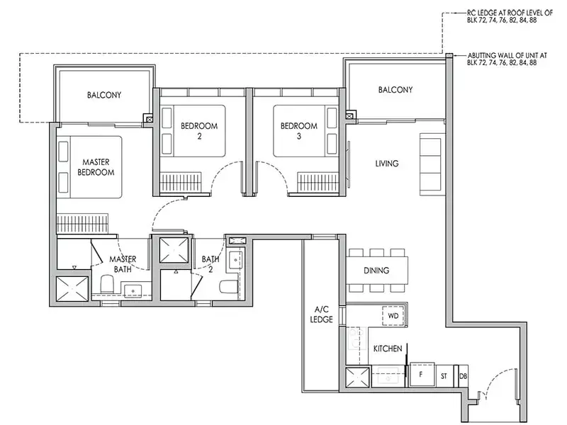 Sengkang Grand Residences, 74 Compassvale Bow, 3 Bedrooms, 936 sqft, Condominium For Sale, by Jonathan Mak, 500176067 - PropertyGuru.com.sg