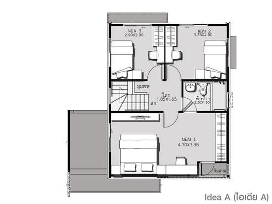 Pruklada Prachauthit 90 : บ้านพฤกษ์ลดา ประชาอุทิศ 90 - Floor Plan