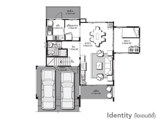Pruklada Prachauthit 90 : บ้านพฤกษ์ลดา ประชาอุทิศ 90 - Floor Plan