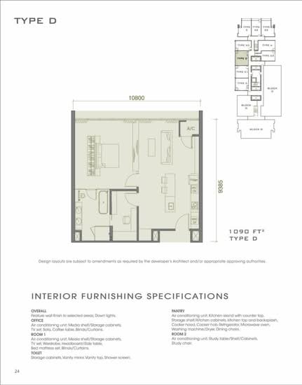The Face Suites (Platinum Suites) - Floor Plan