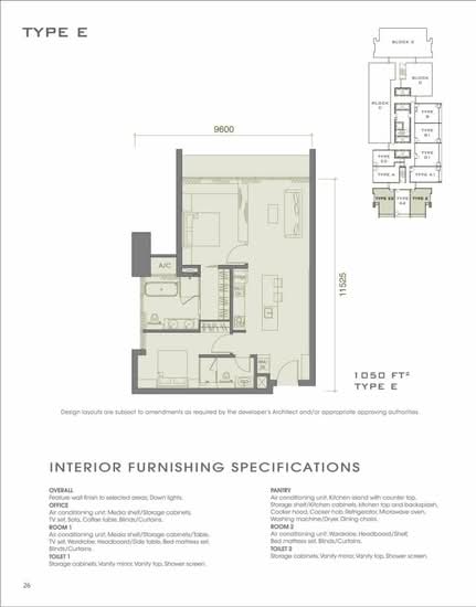 The Face Suites (Platinum Suites) - Floor Plan