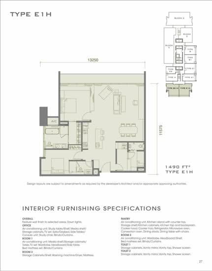 The Face Suites (Platinum Suites) - Floor Plan