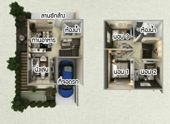 Baan Pruksa 74/3 Srinakarin-Teparak - Floor Plan