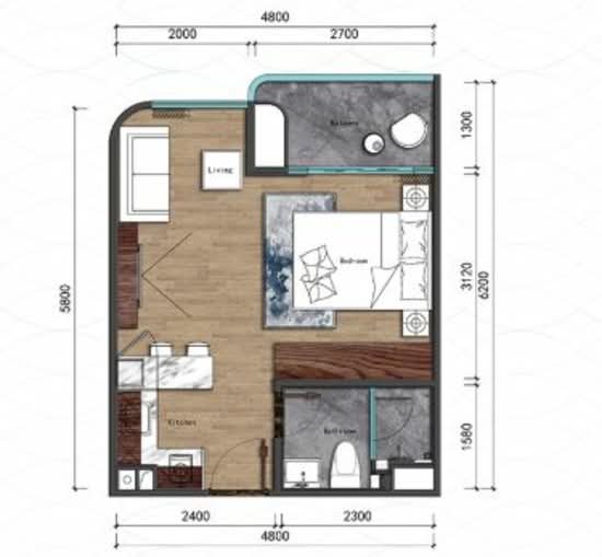 Albar Peninsula : อัลบาร์ เพนนินซูลา - Floor Plan