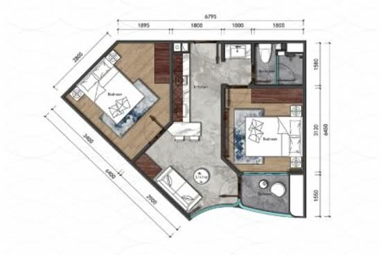 Albar Peninsula : อัลบาร์ เพนนินซูลา - Floor Plan