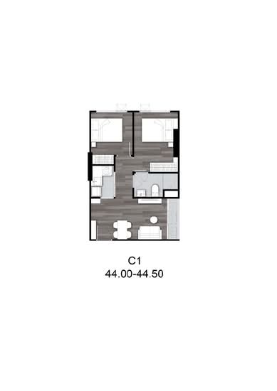 The Origin Sukhumvit 105 - Floor Plan