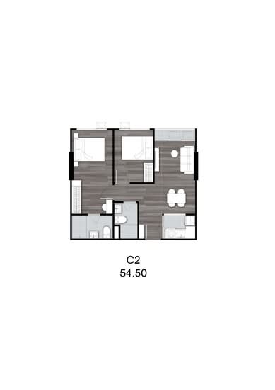The Origin Sukhumvit 105 - Floor Plan