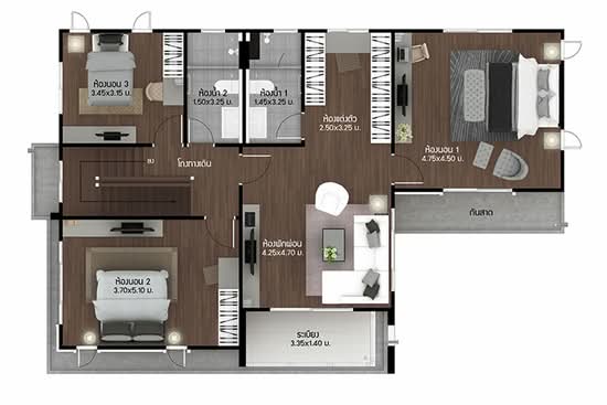Burasiri Wongwaen-On Nut - Floor Plan