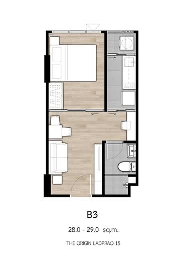 The Origin Ladprao 15 : ดิ ออริจิ้น ลาดพร้าว 15 - Floor Plan
