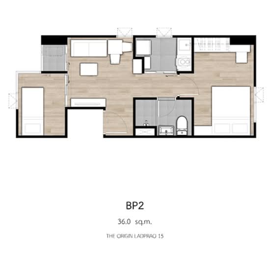 The Origin Ladprao 15 : ดิ ออริจิ้น ลาดพร้าว 15 - Floor Plan