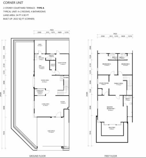 Sathu Terraces - Floor Plan - iProperty.com.my