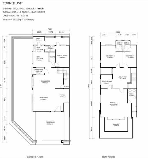 Sathu Terraces - Floor Plan - iProperty.com.my