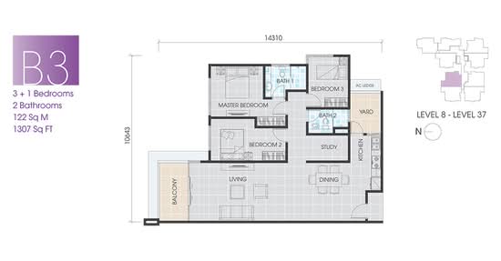 The Pinnacles - Floor Plan - iProperty.com.my