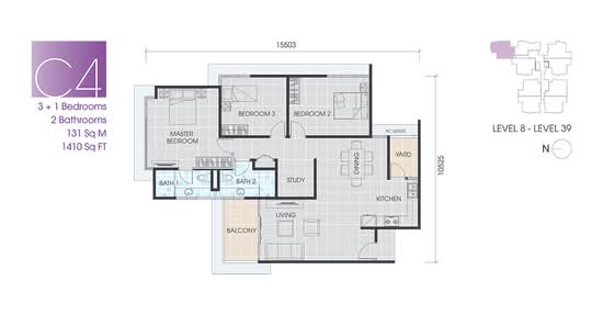 The Pinnacles - Floor Plan - iProperty.com.my