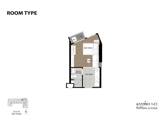 The Tree Pattanakarn-Ekkamai : เดอะ ทรี พัฒนาการ-เอกมัย - Floor Plan