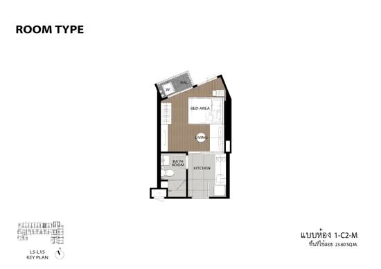 The Tree Pattanakarn-Ekkamai : เดอะ ทรี พัฒนาการ-เอกมัย - Floor Plan