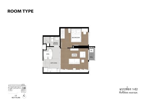 The Tree Pattanakarn-Ekkamai : เดอะ ทรี พัฒนาการ-เอกมัย - Floor Plan
