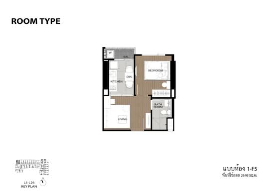 The Tree Pattanakarn-Ekkamai : เดอะ ทรี พัฒนาการ-เอกมัย - Floor Plan