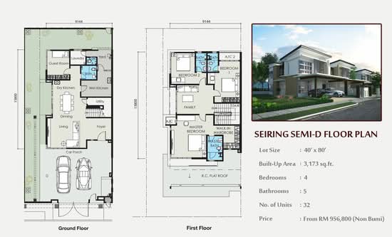 Seiring Residence @ Rawang - Floor Plan - iProperty.com.my
