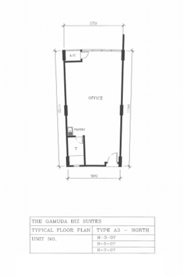 Gamuda Biz Suites - Floor Plan - iProperty.com.my