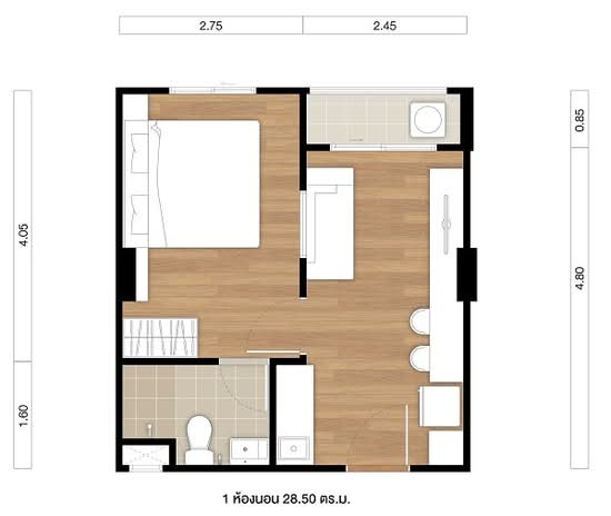 Lumpini Ville Chaengwattana 10 : ลุมพินี วิลล์ แจ้งวัฒนะ 10 - Floor Plan